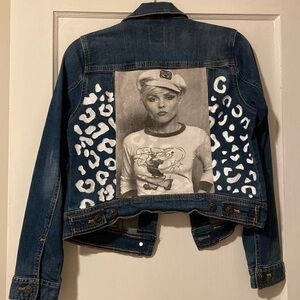 Hand-painted denim jacket